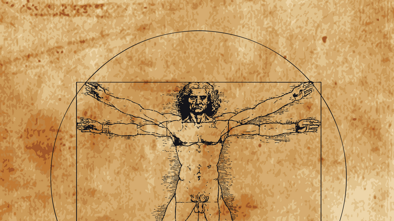 Grafik Vitruvianischer Mensch, MedizinKompakt, Informationsveranstaltung Gesundheit, Patientenakademie in Hamburg und Umgebung, Albertinen Krankenhaus