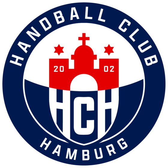 Das Logo des Handball Club Hamburg in blau, rot und weiß