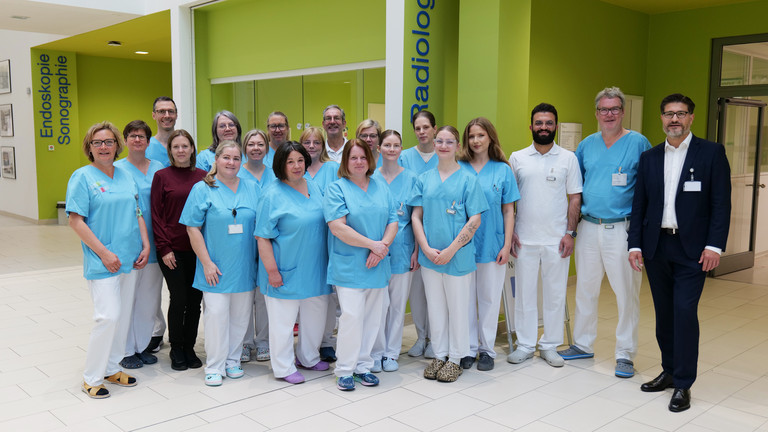 Das Team der Klinik für Diagnostische und Interventionelle Radiologie rund um prof. Dr. Peter Bannas im Albertinen Krankenhaus in Hamburg Schnelsen